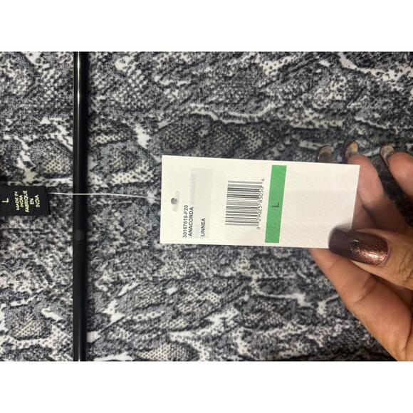 Jessica Simpson Women's Anaconda Print Kimono - Size L - Picture 4 of 6